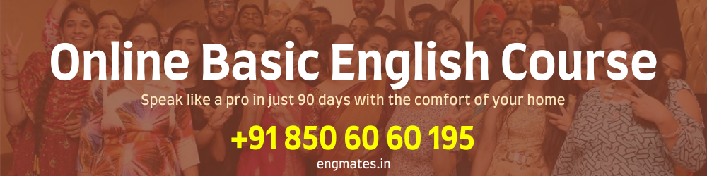 Online Basic Grammar Course: +91 850 60 60 195