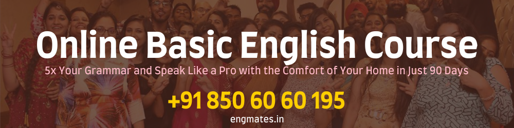 Online Basic English Course: +91 850 60 60 195