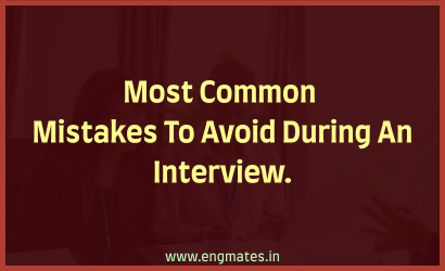 Most Common Mistakes To Avoid During An Interview.