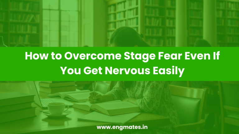 how to overcome stage fear